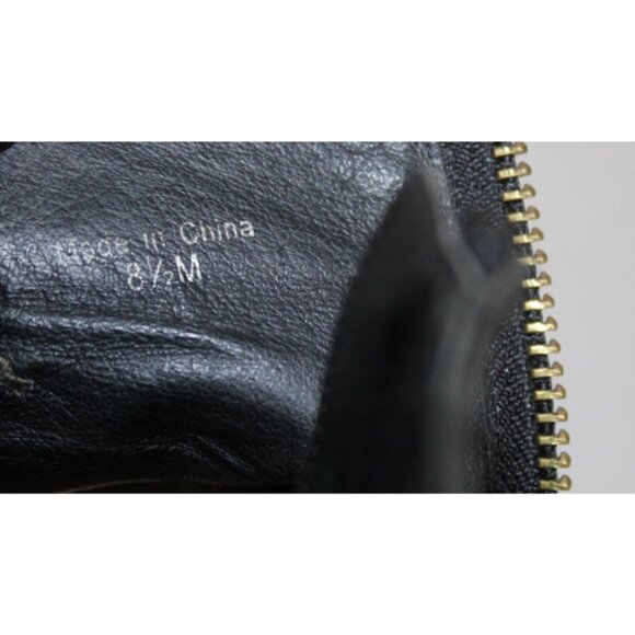 Kate Spade Black Leather Bootie Pebbled Leather Ankle Boot Womens Size 8.5 M - Picture 9 of 10